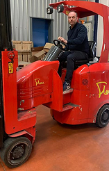 Bendi articulated forklift training in Birmingham